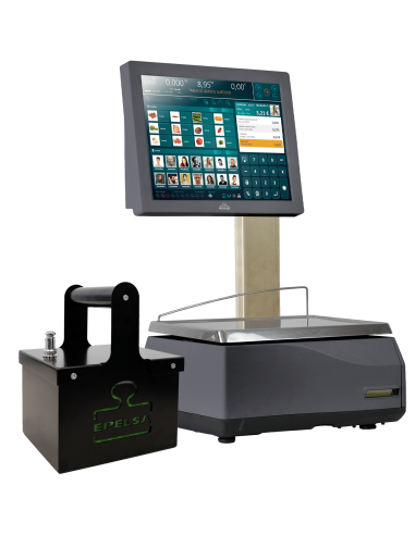 Balanza XS e-POWER e-20RL preparada para batería externa.