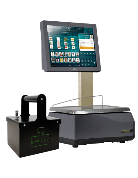 Balanza XS e-POWER e-20RL preparada para batería externa.