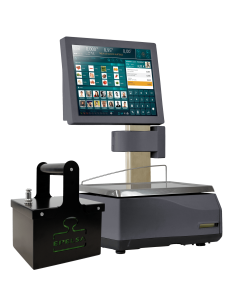 Balanza TouchScale e-POWER XS e-20RLI preparada para batería externa