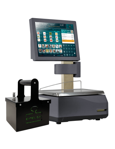 Balanza TouchScale e-POWER XS e-20RLI preparada para batería externa