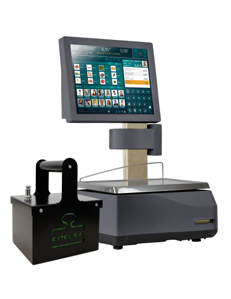 Balanza TouchScale e-POWER XS e-20RLI preparada para batería externa