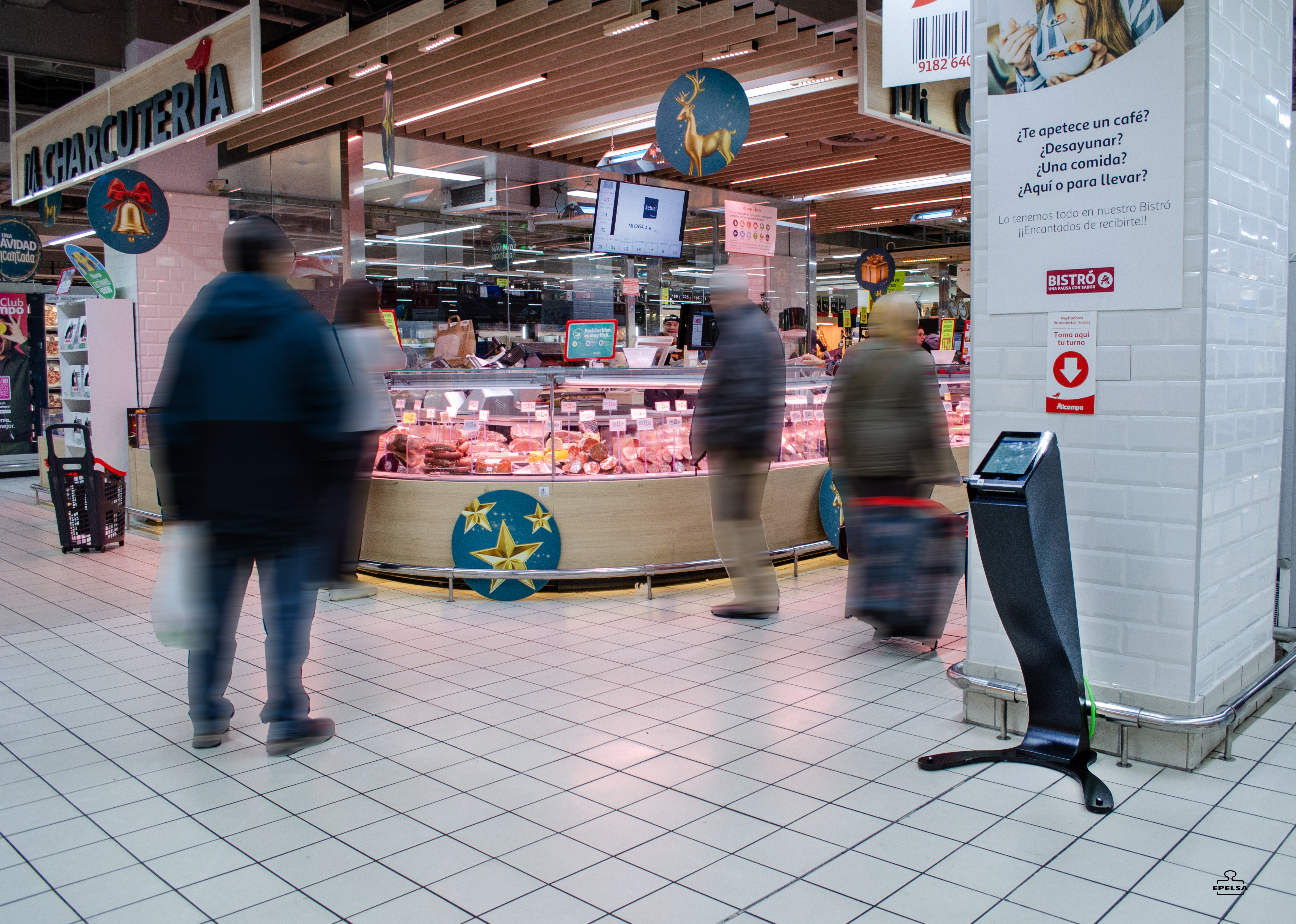 La Vaguada- Alcampo- TouchScale y gestor de turnos Epelsa