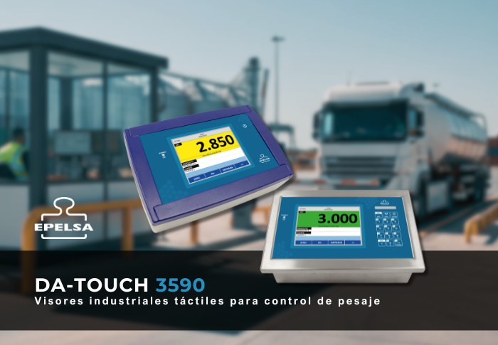 DA-Touch 3590: visores industriales táctiles para el control del pesaje