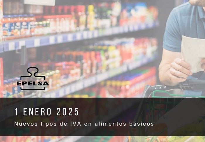 Nuevos tipos de IVA para alimentos básicos a partir del 1 de enero de 2025